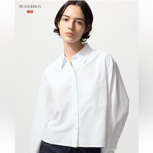 Uniqlo x JW ANDERSON Oxford Boxy Cropped Shirt